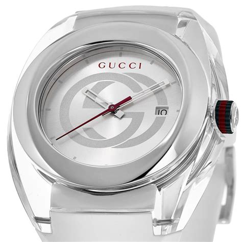 Sync XXL White Dial White Rubber Strap Unisex Watch 